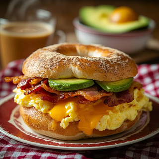 Breakfast Bagel Sandwich