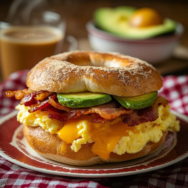 Breakfast Bagel Sandwich.